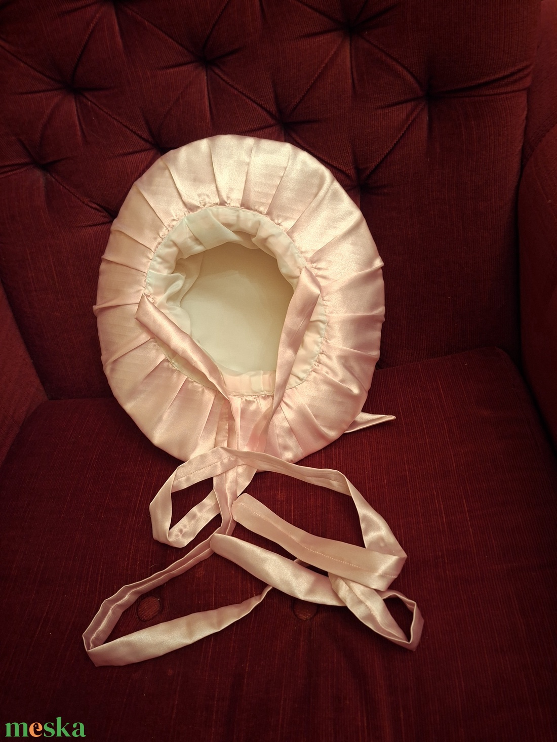 Rózsaszin elegáns selyem lányka kalap - ruha & divat - sál, sapka, kendő - kalap - Meska.hu