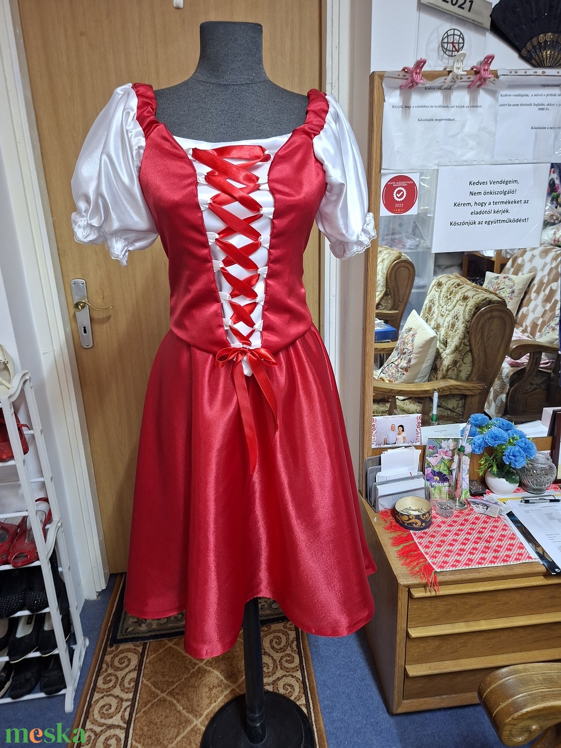 Menyecske, tánc, alkalmi ruha, két részes, 38-40 - esküvő - ruha - menyecske ruha - Meska.hu