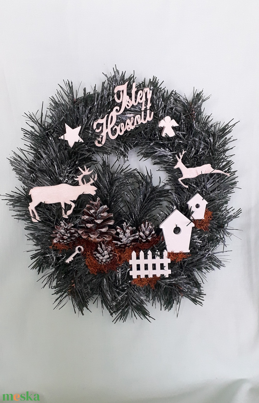 Karácsonyi - téli ajtódísz - kopogtató - karácsony - karácsonyi lakásdekoráció - karácsonyi ajtódíszek - Meska.hu Karácsonyi - téli ajtódísz - kopogtató - karácsony - karácsonyi lakásdekoráció - karácsonyi ajtódíszek - Meska.hu