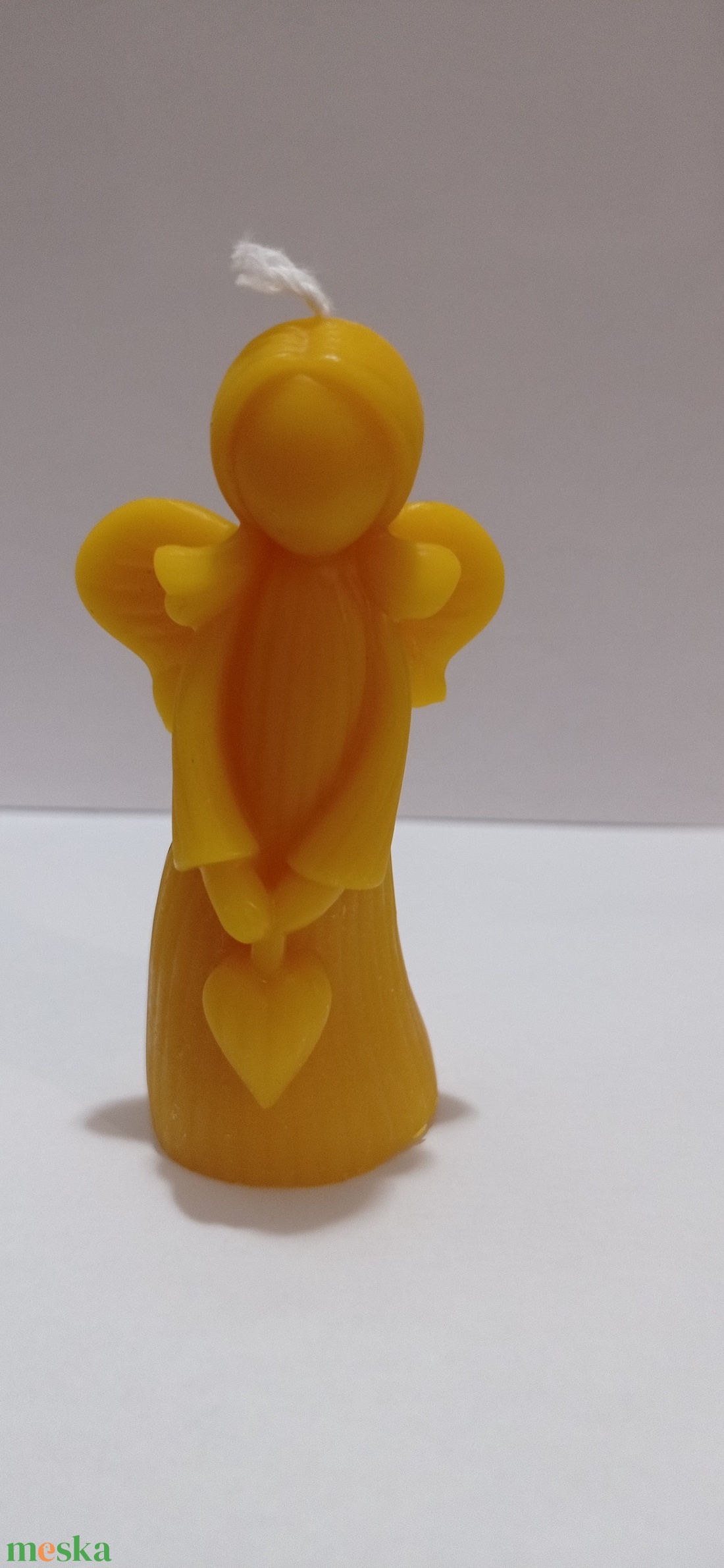 Méhviasz angyal formájú gyergya  - esküvő - dekoráció - gyertya & gyertyatartó - Meska.hu