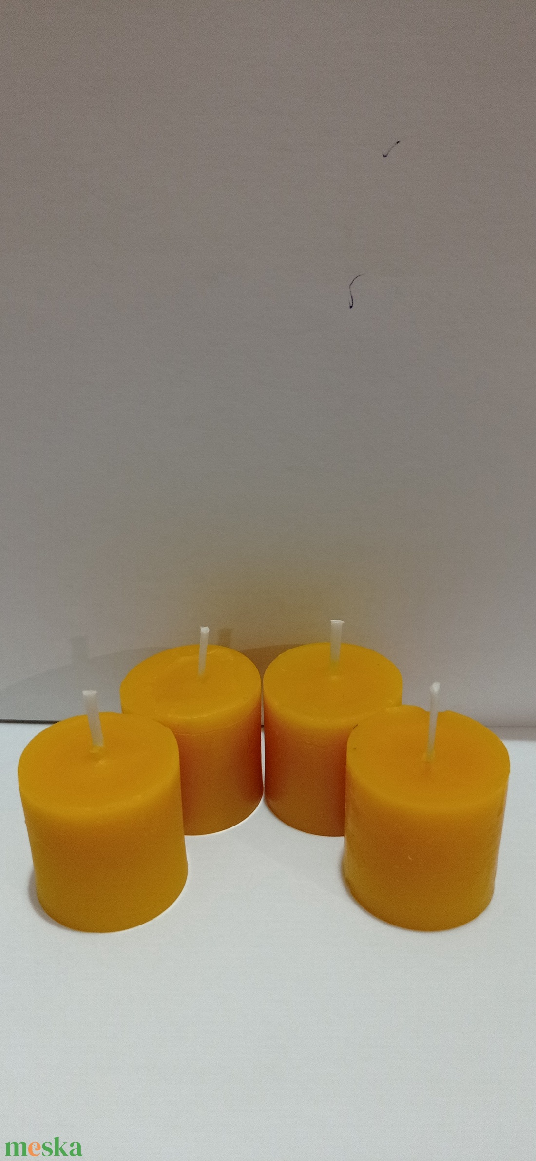 Méhviasz Adventi gyergya (4 db) kicsi méretű - esküvő - dekoráció - gyertya & gyertyatartó - Meska.hu