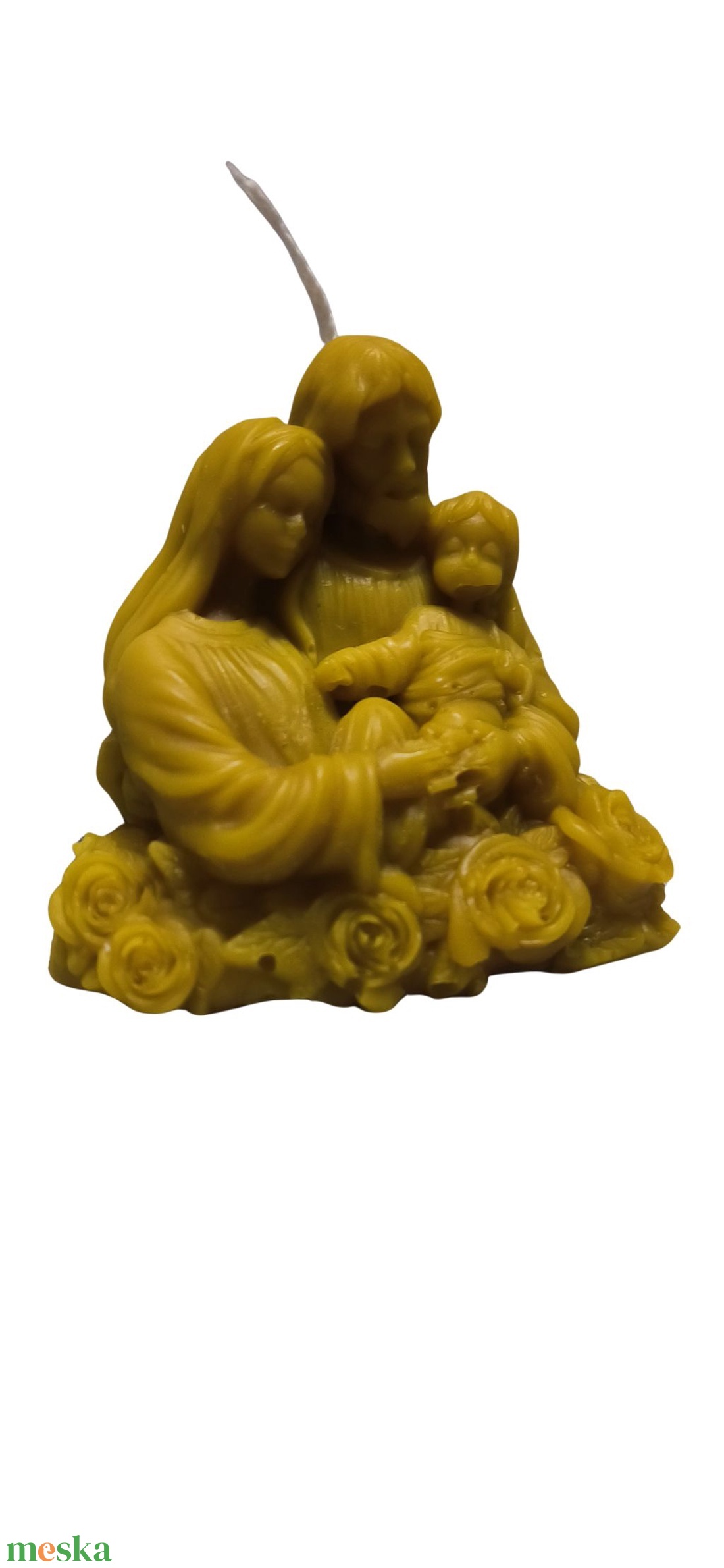 Méhviasz Szent Család gyergya  - esküvő - dekoráció - gyertya & gyertyatartó - Meska.hu