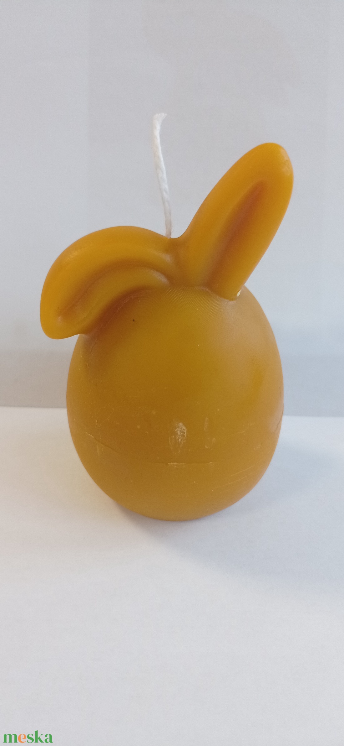 Méhviasz Húsvéti nyuszi mintázatú gyergya  - esküvő - dekoráció - gyertya & gyertyatartó - Meska.hu