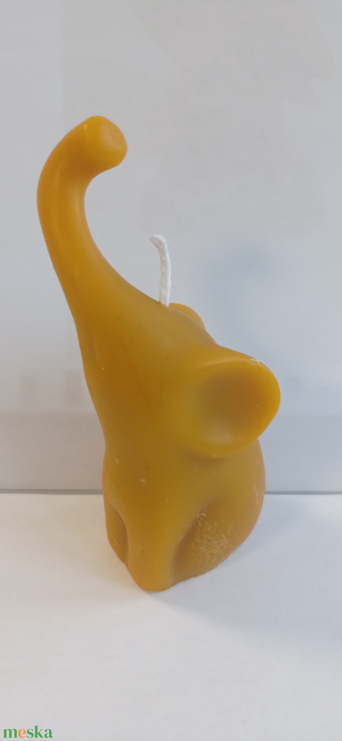 Méhviasz elefánt formájú gyergya  - esküvő - dekoráció - gyertya & gyertyatartó - Meska.hu