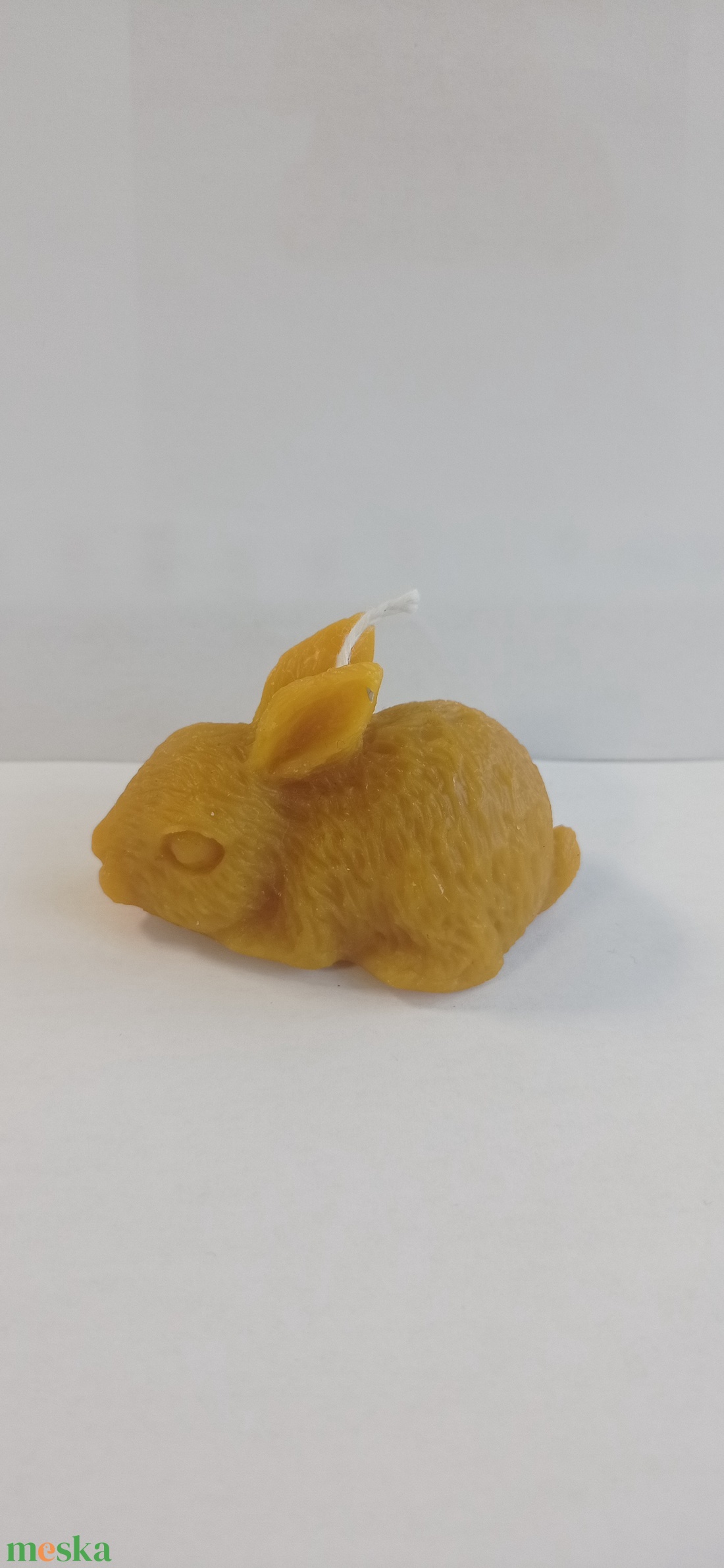 Méhviasz nyuszi formájú gyergya  - esküvő - dekoráció - gyertya & gyertyatartó - Meska.hu