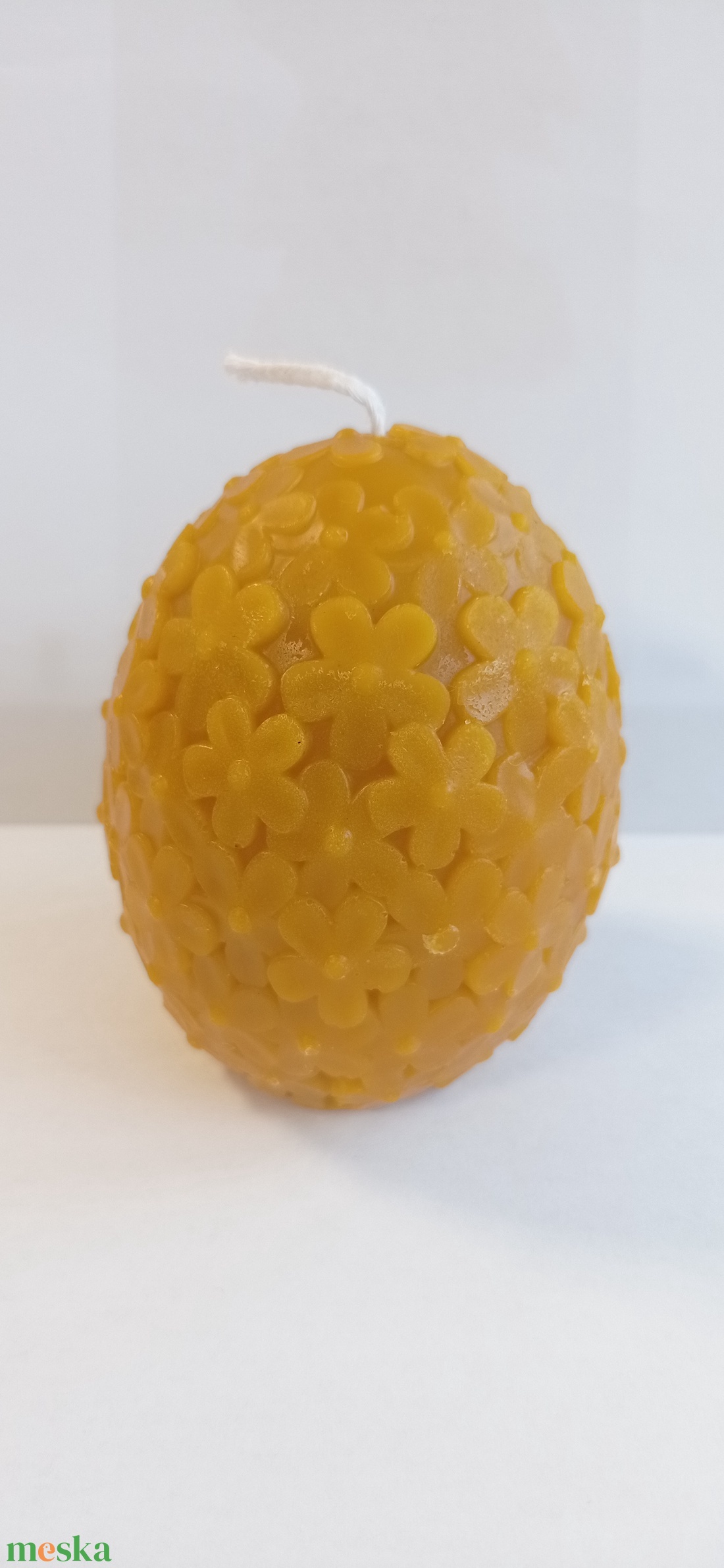 Méhviasz Húsvéti tojás formájú gyergya  - esküvő - dekoráció - gyertya & gyertyatartó - Meska.hu
