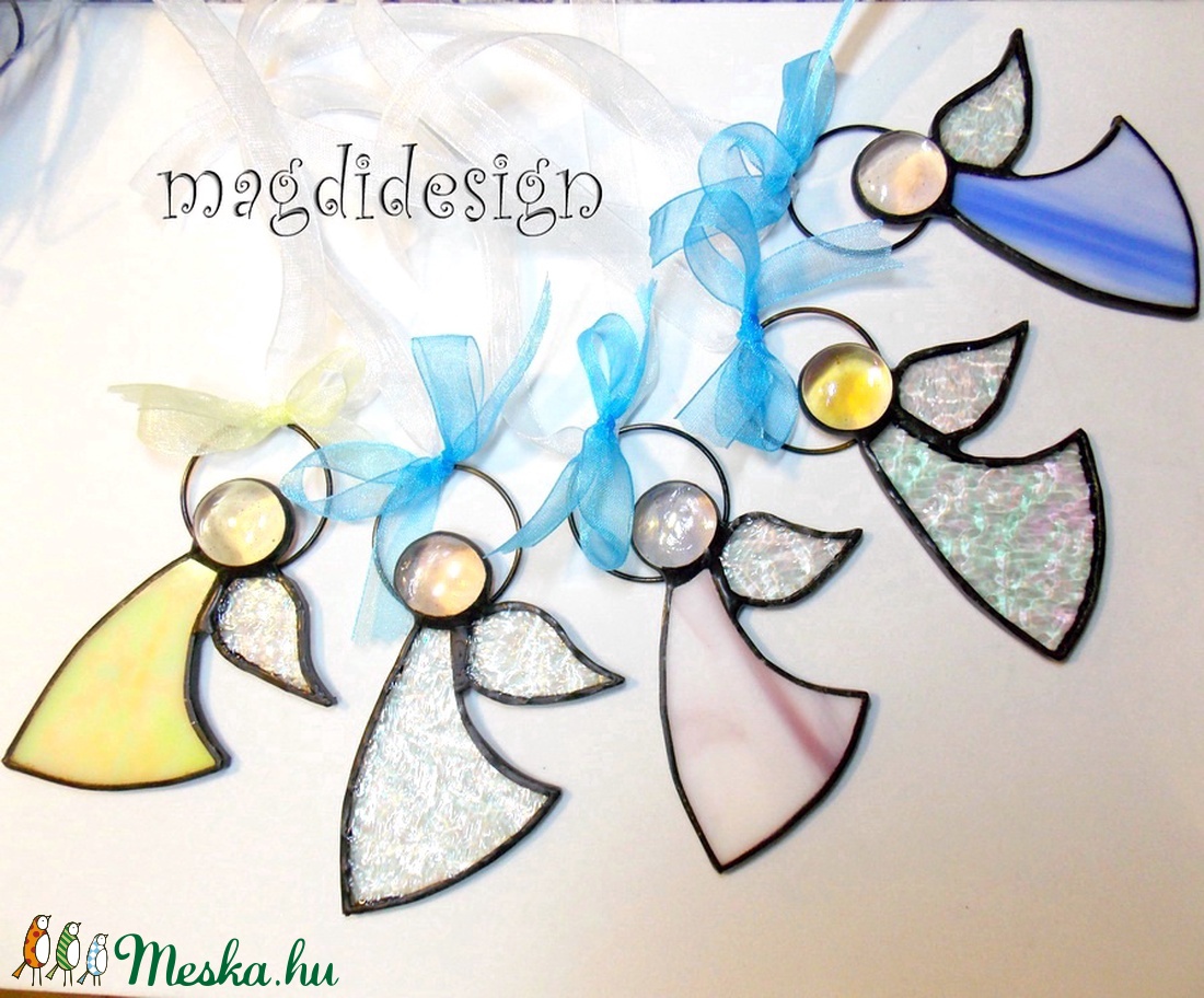 Tiffany angyalkák 2 db -  - Meska.hu