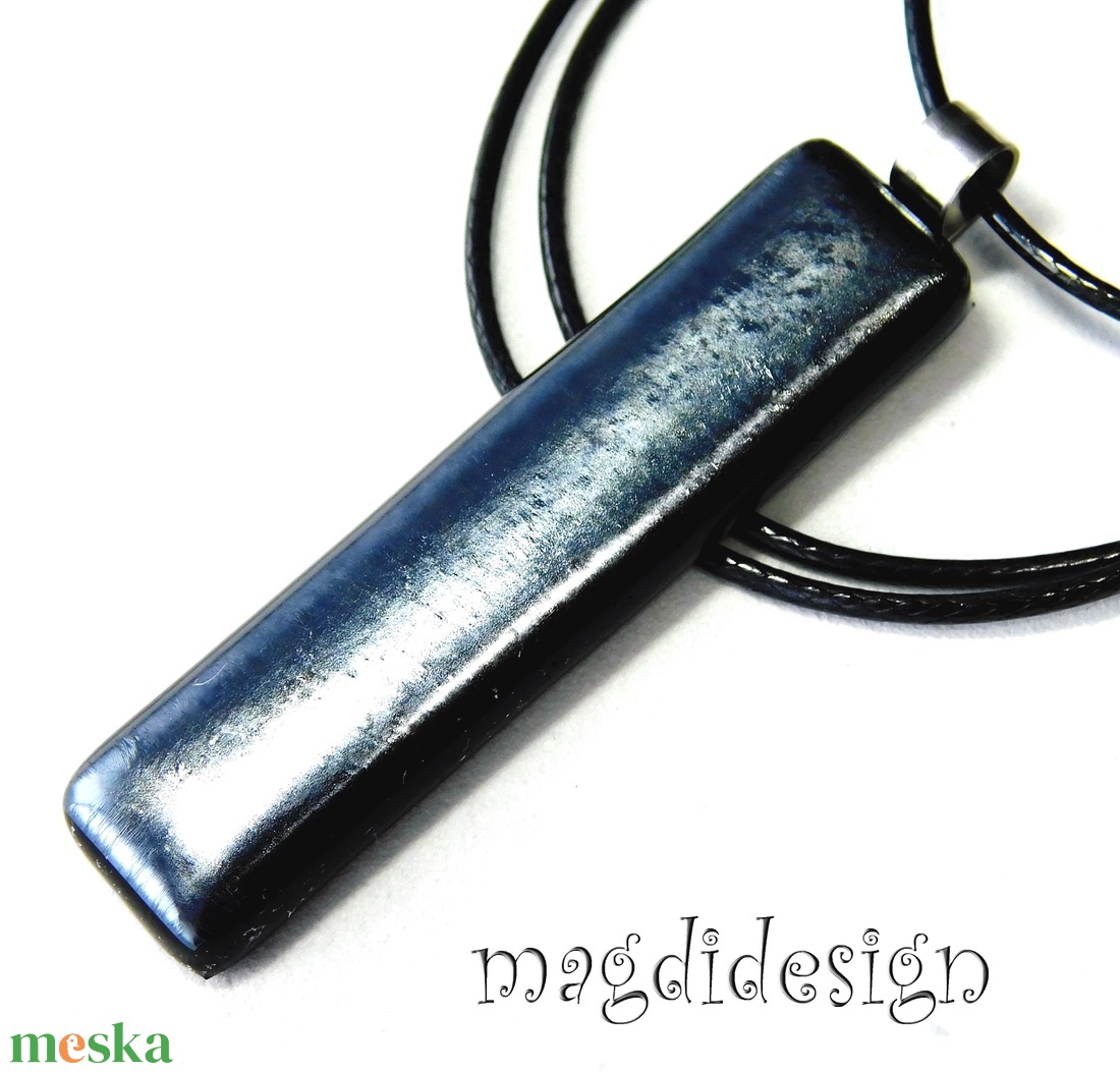 Ezüst-metál minimál design üvegékszer nyaklánc - ékszer - nyaklánc - medálos nyaklánc - Meska.hu Ezüst-metál minimál design üvegékszer nyaklánc - ékszer - nyaklánc - medálos nyaklánc - Meska.hu
