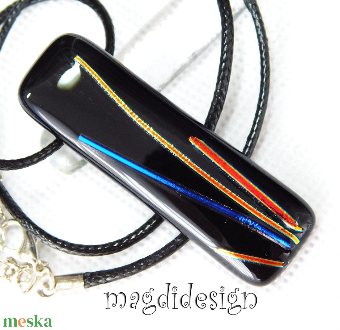 Dichroic selyemszálak üvegékszer nyaklánc - ékszer - nyaklánc - medálos nyaklánc - Meska.hu Dichroic selyemszálak üvegékszer nyaklánc - ékszer - nyaklánc - medálos nyaklánc - Meska.hu