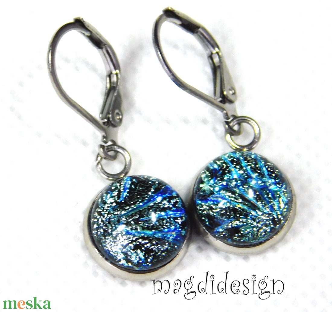 NEMESACÉL! Ezüst tűzijáték dichroic üvegékszer lógós kapcsos fülbevaló - ékszer - fülbevaló - lógó fülbevaló - Meska.hu NEMESACÉL! Ezüst tűzijáték dichroic üvegékszer lógós kapcsos fülbevaló - ékszer - fülbevaló - lógó fülbevaló - Meska.hu