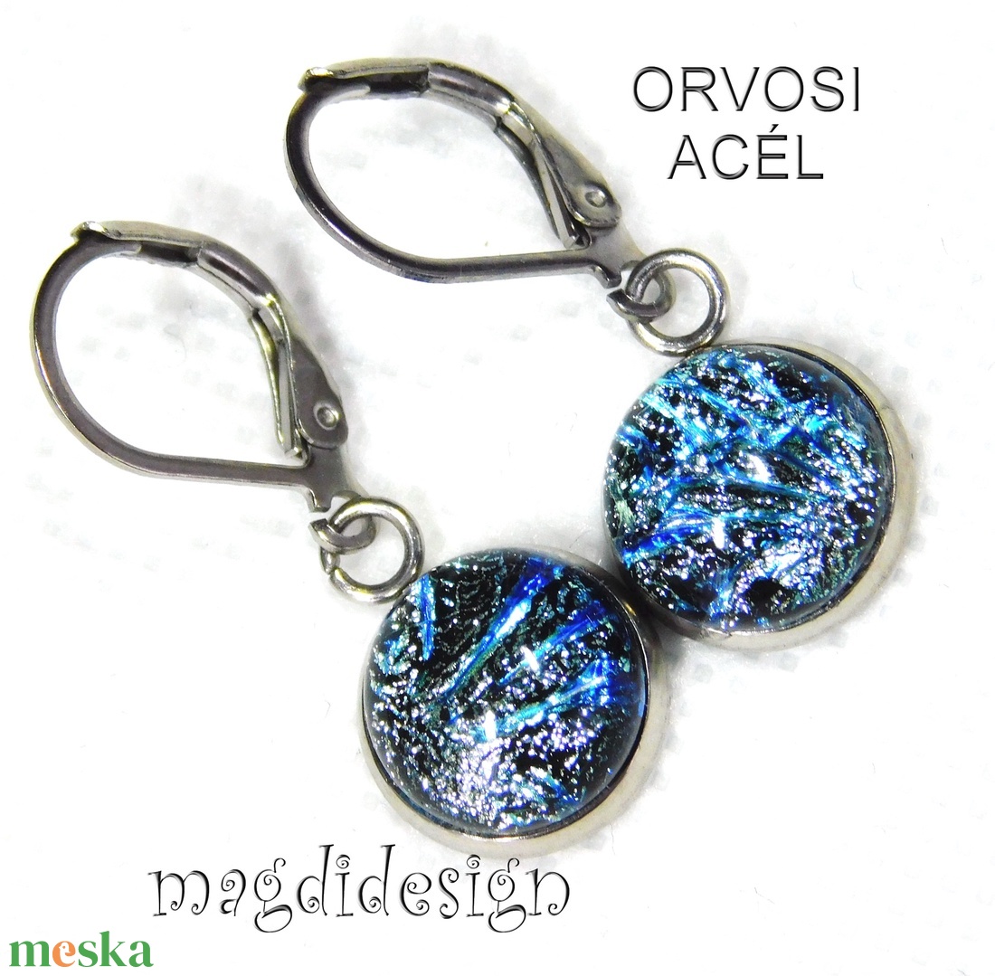 NEMESACÉL! Ezüst tűzijáték dichroic üvegékszer lógós kapcsos fülbevaló - ékszer - fülbevaló - lógó fülbevaló - Meska.hu NEMESACÉL! Ezüst tűzijáték dichroic üvegékszer lógós kapcsos fülbevaló - ékszer - fülbevaló - lógó fülbevaló - Meska.hu
