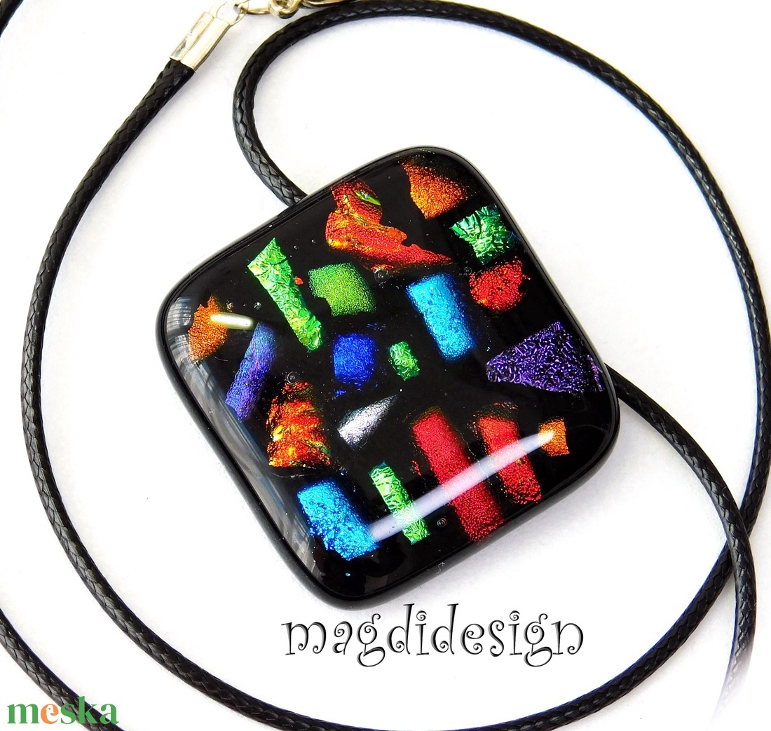 Dichroic színkavalkád üvegékszer nyaklánc - ékszer - nyaklánc - medálos nyaklánc - Meska.hu Dichroic színkavalkád üvegékszer nyaklánc - ékszer - nyaklánc - medálos nyaklánc - Meska.hu