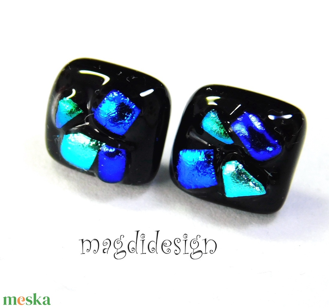 NEMESACÉL! Dichroic színkavalkád üvegékszer stiftes fülbevaló - ékszer - fülbevaló - pötty fülbevaló - Meska.hu NEMESACÉL! Dichroic színkavalkád üvegékszer stiftes fülbevaló - ékszer - fülbevaló - pötty fülbevaló - Meska.hu