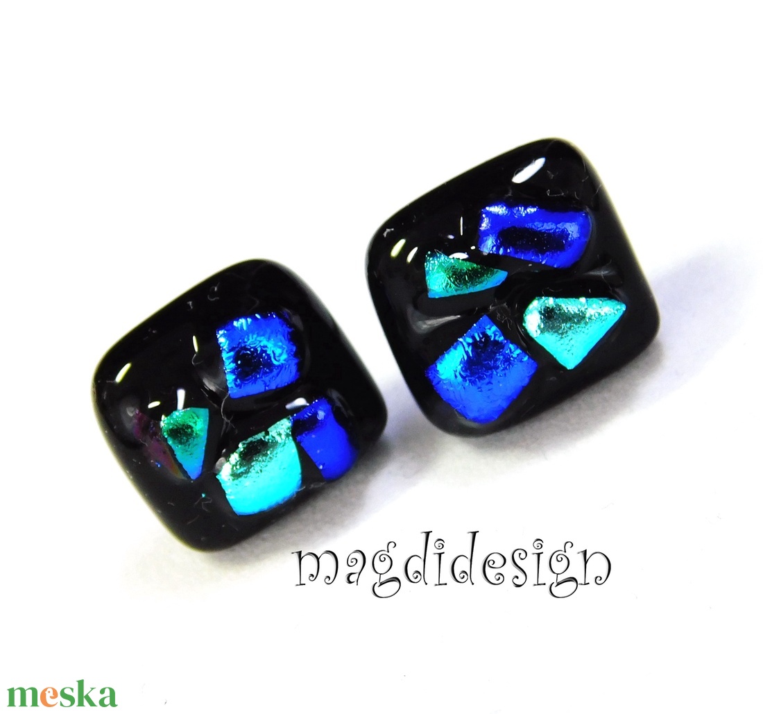 NEMESACÉL! Dichroic színkavalkád üvegékszer stiftes fülbevaló - ékszer - fülbevaló - pötty fülbevaló - Meska.hu NEMESACÉL! Dichroic színkavalkád üvegékszer stiftes fülbevaló - ékszer - fülbevaló - pötty fülbevaló - Meska.hu