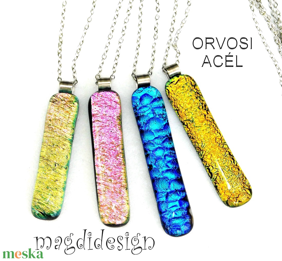 Arany dichroic medál üvegékszer - ékszer - nyaklánc - medálos nyaklánc - Meska.hu Arany dichroic medál üvegékszer - ékszer - nyaklánc - medálos nyaklánc - Meska.hu