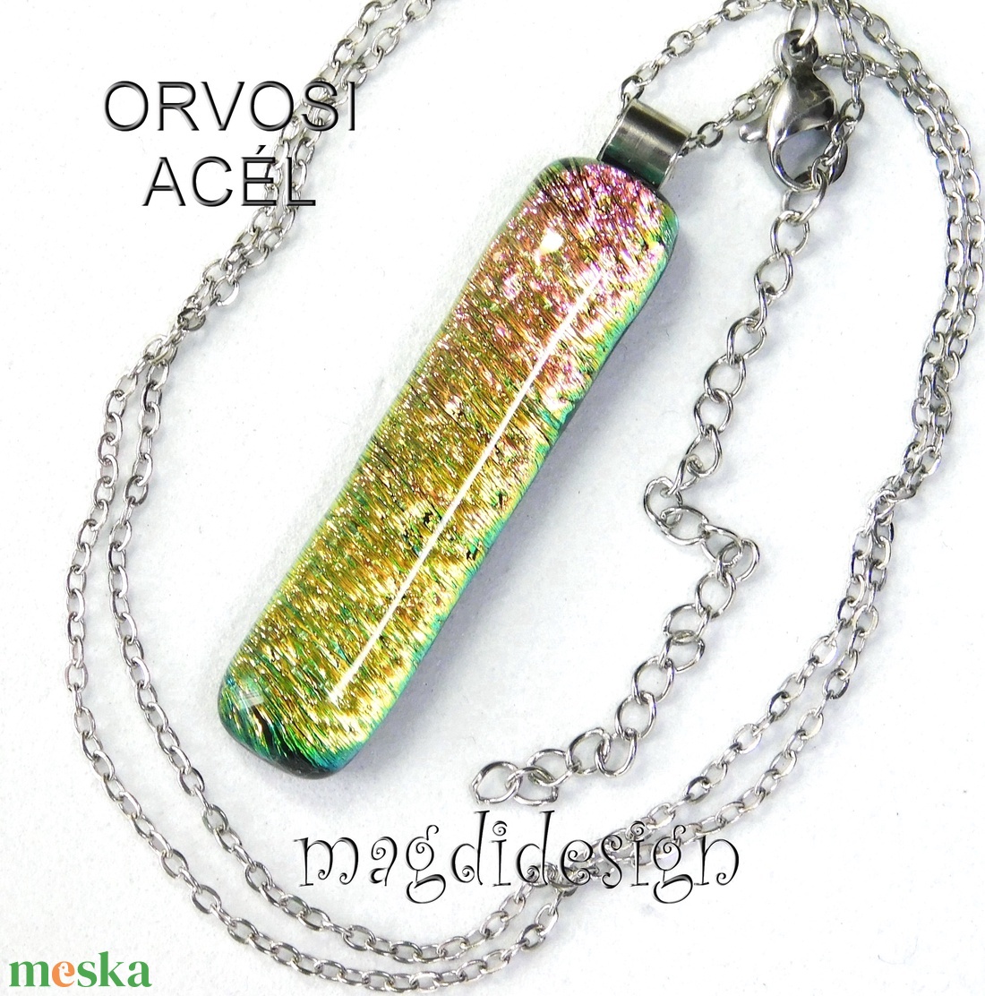 Pasztell rózsaszín arany színátmenet dichroic medál üvegékszer - ékszer - nyaklánc - medálos nyaklánc - Meska.hu Pasztell rózsaszín arany színátmenet dichroic medál üvegékszer - ékszer - nyaklánc - medálos nyaklánc - Meska.hu