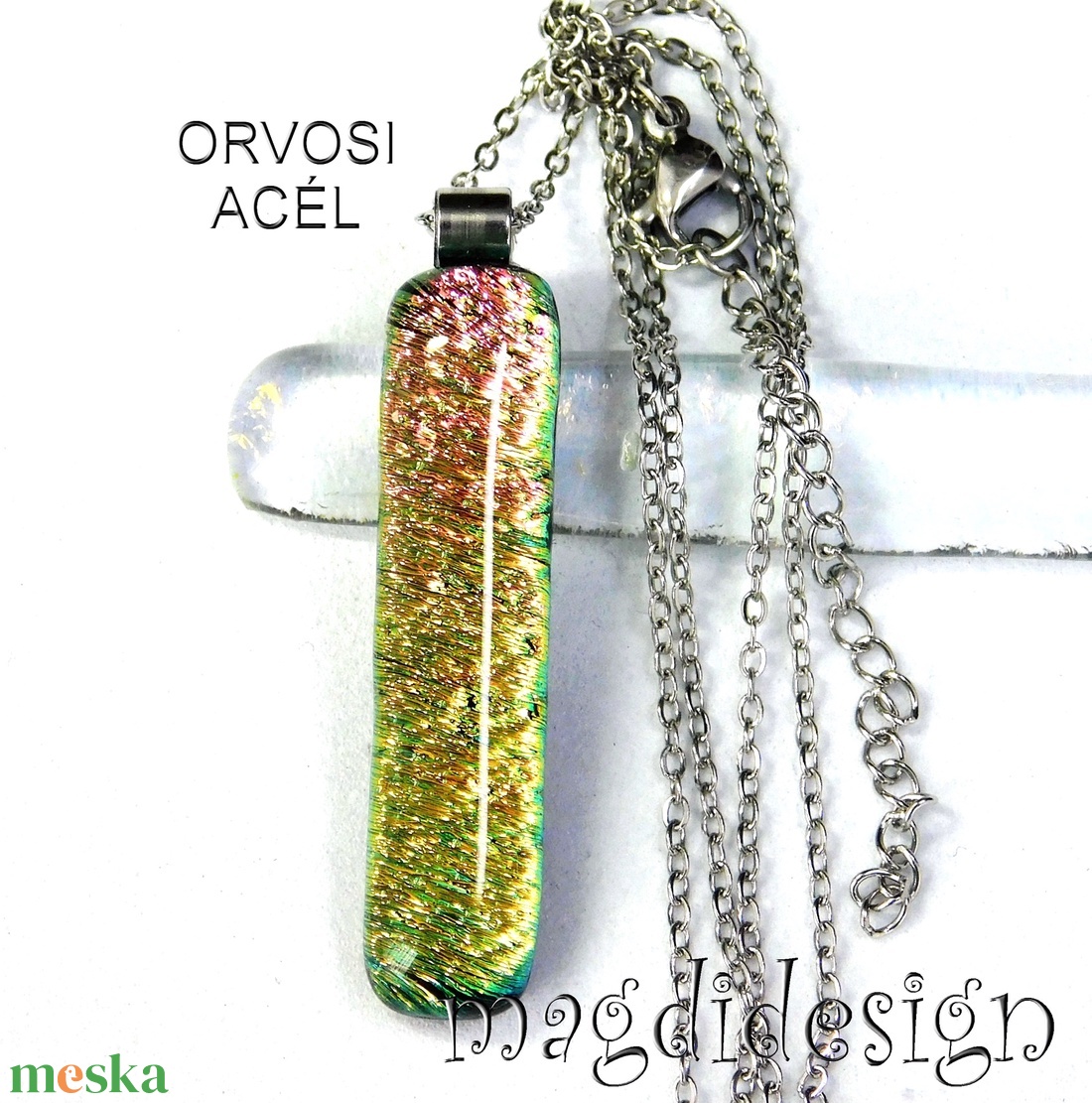 Pasztell rózsaszín arany színátmenet dichroic medál üvegékszer - ékszer - nyaklánc - medálos nyaklánc - Meska.hu Pasztell rózsaszín arany színátmenet dichroic medál üvegékszer - ékszer - nyaklánc - medálos nyaklánc - Meska.hu