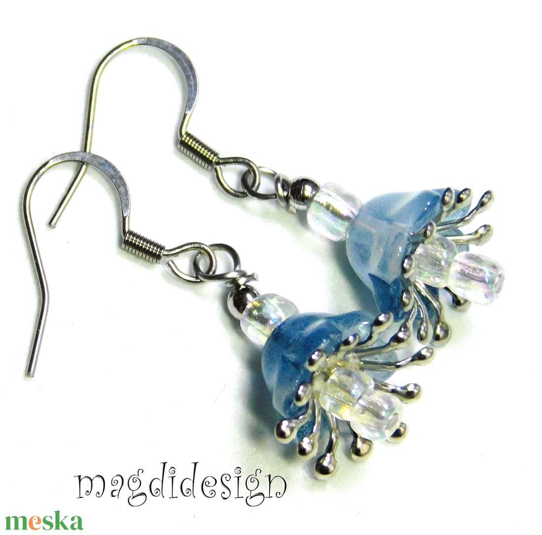 Harangvirág nyaklánc, lógós fülbevaló  szett - ékszer - ékszerszett - Meska.hu