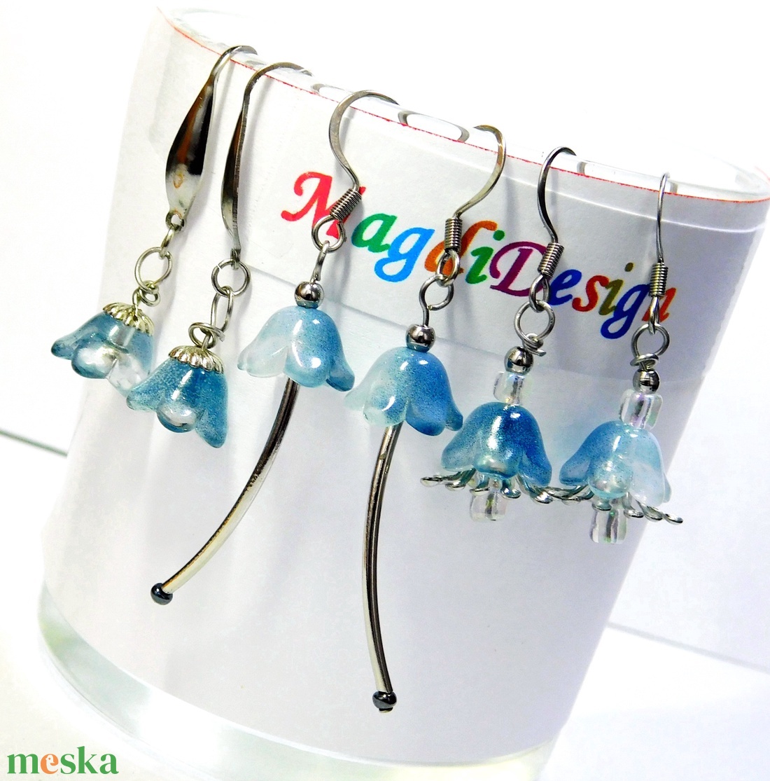 Harangvirág lógós fülbevaló  1 - ékszer - fülbevaló - lógó fülbevaló - Meska.hu