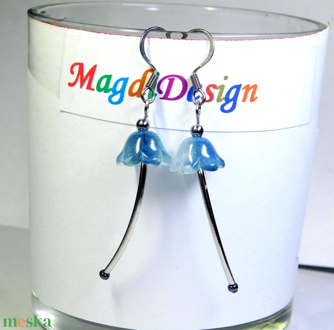 Harangvirág lógós fülbevaló  1 - ékszer - fülbevaló - lógó fülbevaló - Meska.hu