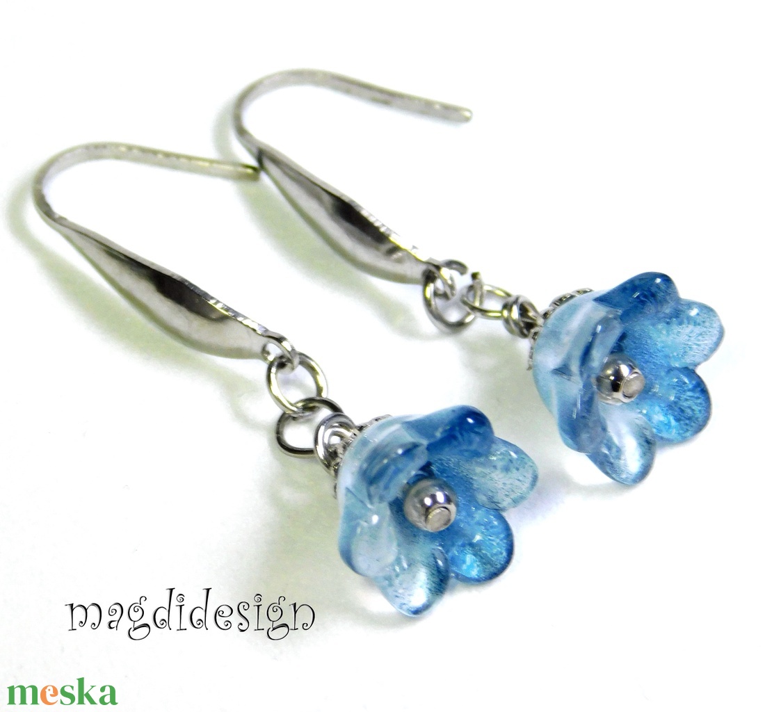 Harangvirág lógós fülbevaló  2  ORVOSI ACÉL - ékszer - fülbevaló - lógó fülbevaló - Meska.hu