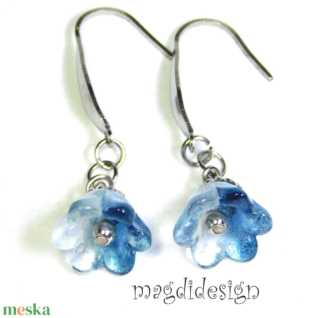 Harangvirág lógós fülbevaló  2  ORVOSI ACÉL - ékszer - fülbevaló - lógó fülbevaló - Meska.hu