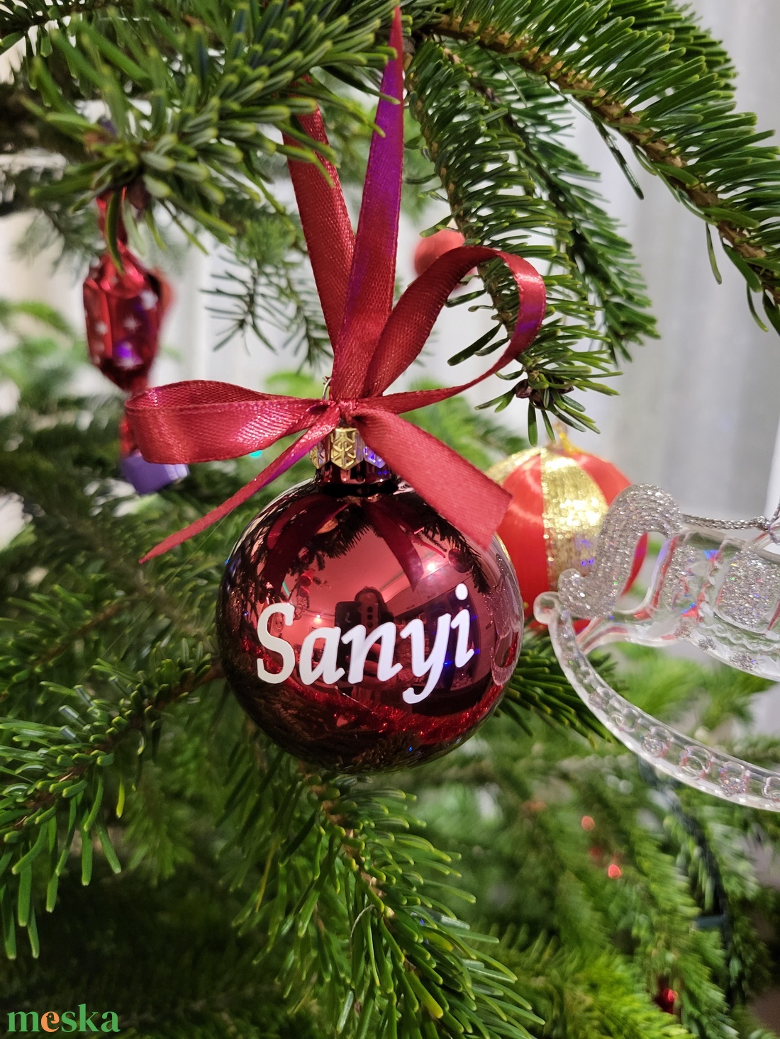 Karácsonyi fenyőfa dísz - karácsony - karácsonyi lakásdekoráció - karácsonyfadíszek - Meska.hu