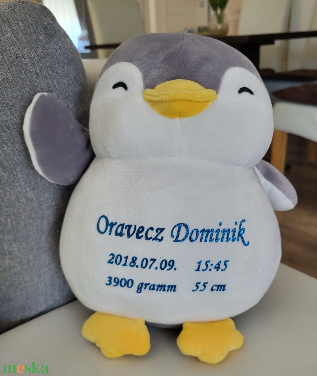 Baba születési adat emlékörző plüss pingvin - otthon & életmód - babaszoba, gyerekszoba - babaszoba dekoráció - Meska.hu Baba születési adat emlékörző plüss pingvin - otthon & életmód - babaszoba, gyerekszoba - babaszoba dekoráció - Meska.hu