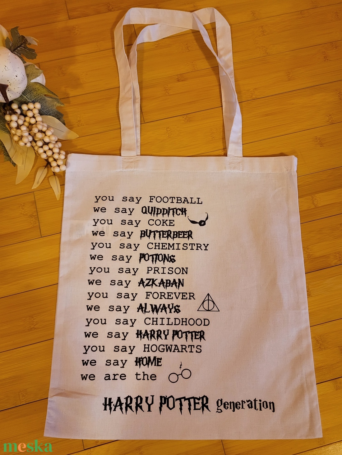 Vászontáska - Harry Potter generáció - táska & tok - bevásárlás & shopper táska - shopper, textiltáska, szatyor - Meska.hu Vászontáska - Harry Potter generáció - táska & tok - bevásárlás & shopper táska - shopper, textiltáska, szatyor - Meska.hu
