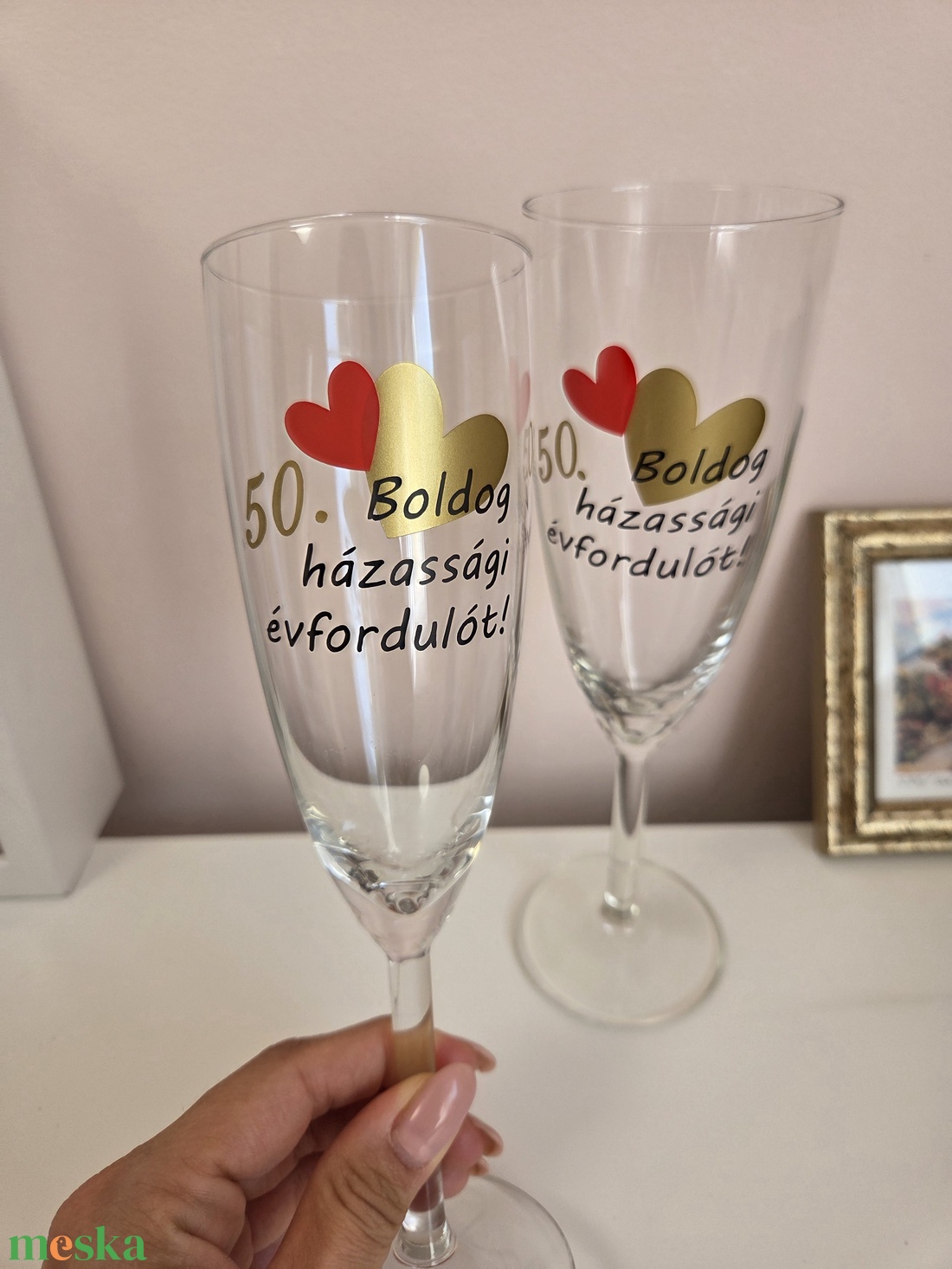 Egyedi feliratú pohár évfordulóra - esküvő - emlék & ajándék - nászajándék - esküvői pohár, pohárszett - Meska.hu Egyedi feliratú pohár évfordulóra - esküvő - emlék & ajándék - nászajándék - esküvői pohár, pohárszett - Meska.hu