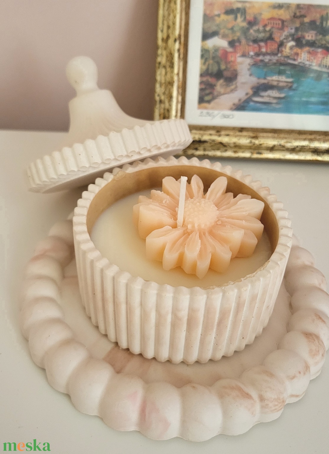 Kerámia dekoráció szett szója gyertyával - kellékek & szerszámok - dekorációs kellékek - dekorációs gyertya - Meska.hu Kerámia dekoráció szett szója gyertyával - kellékek & szerszámok - dekorációs kellékek - dekorációs gyertya - Meska.hu