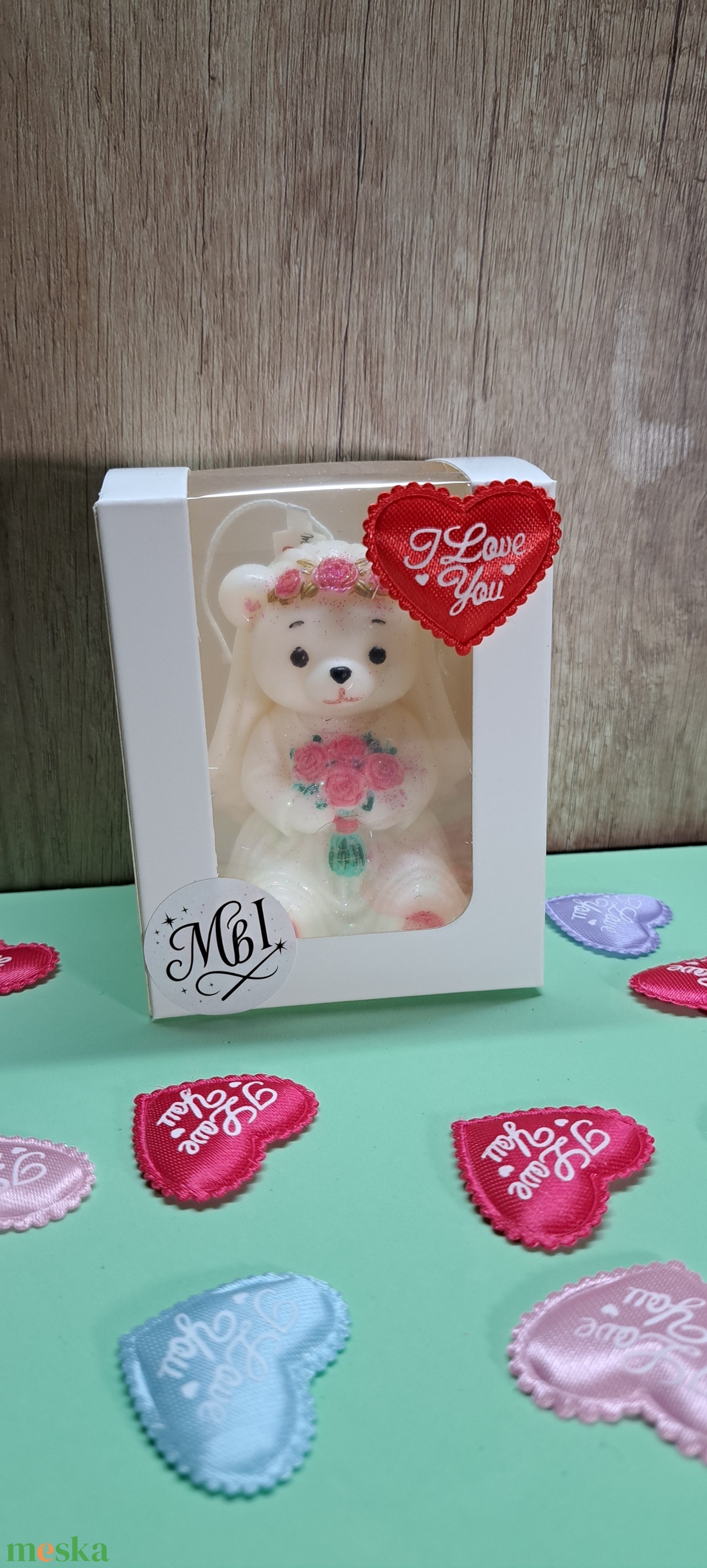 Kézzel festett gyertyaszett � Maci menyasszony és vőlegény  - otthon & életmód - gyertya, illat, aroma - gyertya - Meska.hu