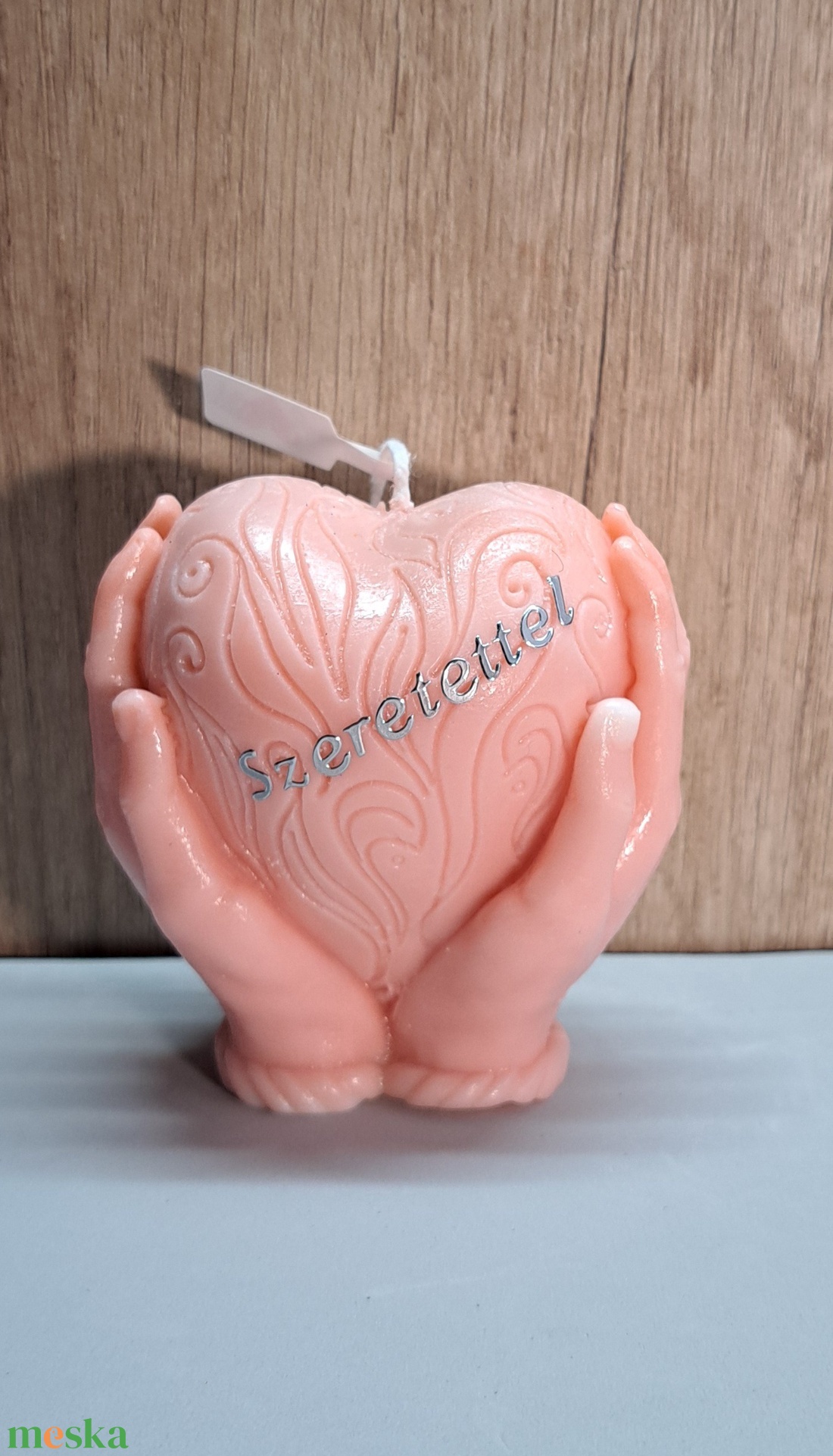 � Egyedi feliratos szív gyertya � - otthon & életmód - gyertya, illat, aroma - gyertya - Meska.hu