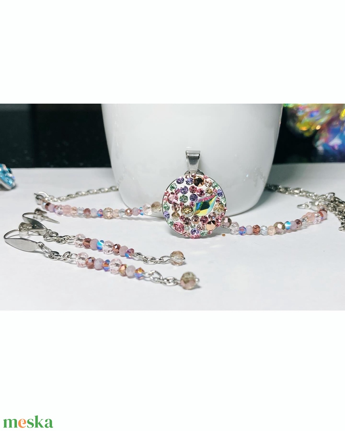 Mesebeli tündér ékszer szett! Nemesacél, Swarovski, csillogó gyöngyök kristályok! - ékszer - ékszerszett - Meska.hu Mesebeli tündér ékszer szett! Nemesacél, Swarovski, csillogó gyöngyök kristályok! - ékszer - ékszerszett - Meska.hu