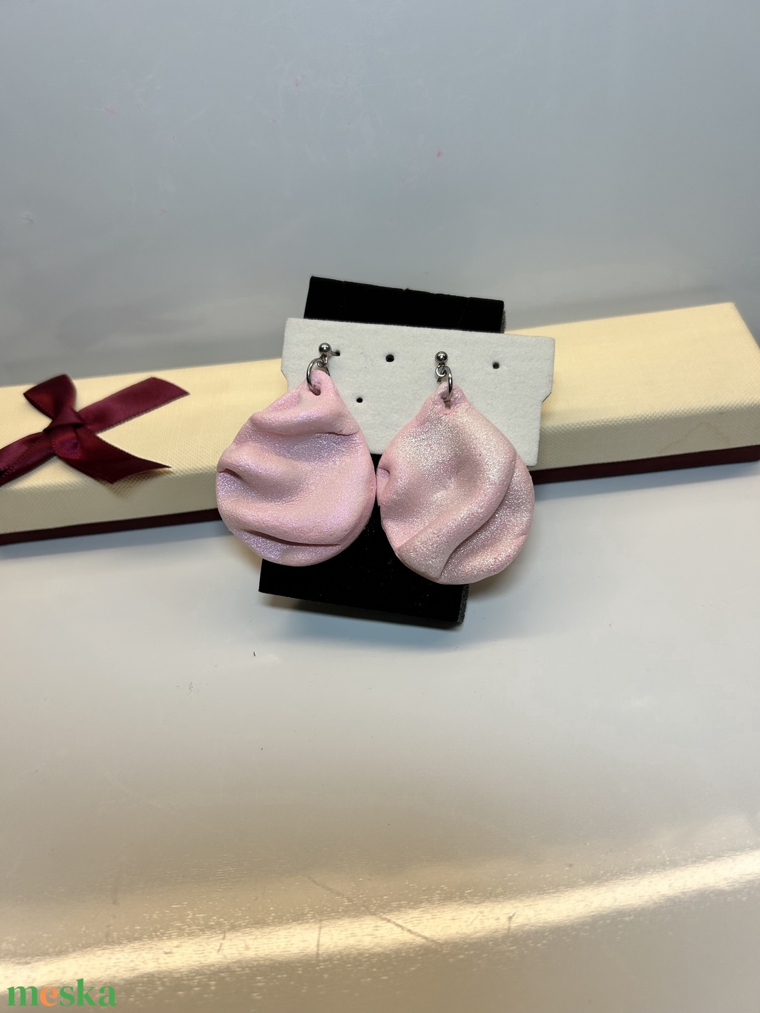 Gyűrödt polymer Clay fülbevaló! - ékszer - fülbevaló - lógó csepp fülbevaló - Meska.hu Gyűrödt polymer Clay fülbevaló! - ékszer - fülbevaló - lógó csepp fülbevaló - Meska.hu