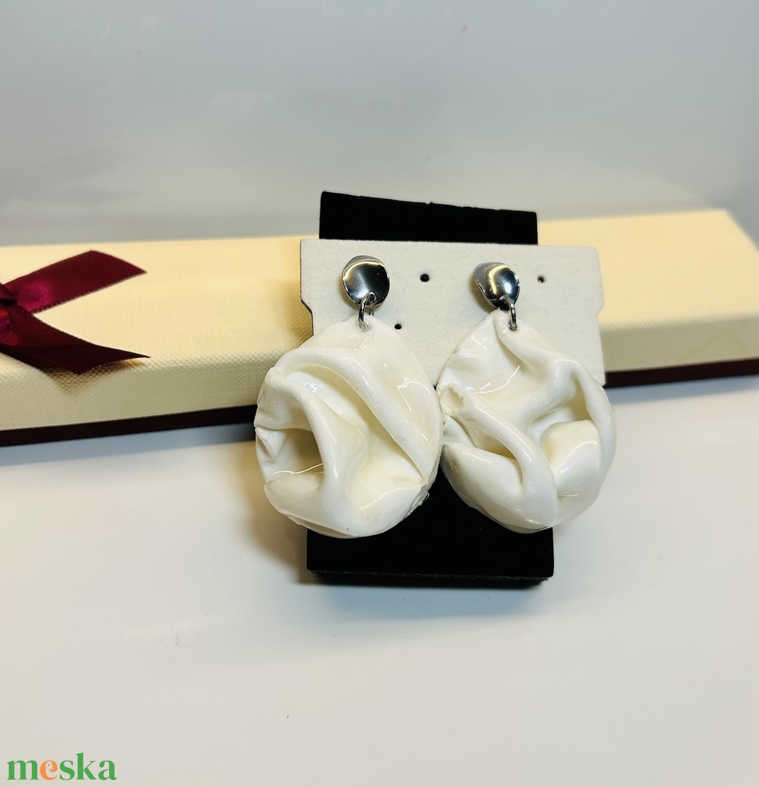 Gyűrödt polymer Clay fülbevaló! - ékszer - fülbevaló - lógó csepp fülbevaló - Meska.hu Gyűrödt polymer Clay fülbevaló! - ékszer - fülbevaló - lógó csepp fülbevaló - Meska.hu
