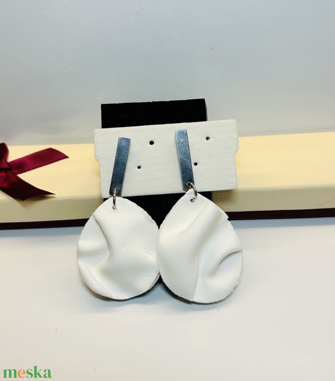 Gyűrödt polymer Clay fülbevaló! - ékszer - fülbevaló - lógó csepp fülbevaló - Meska.hu Gyűrödt polymer Clay fülbevaló! - ékszer - fülbevaló - lógó csepp fülbevaló - Meska.hu