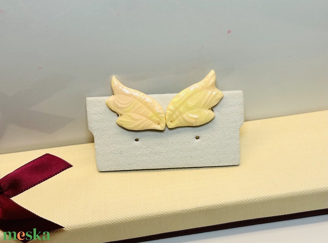 Angyalszárny polymer Clay fülbevaló! - ékszer - fülbevaló - lógó csepp fülbevaló - Meska.hu