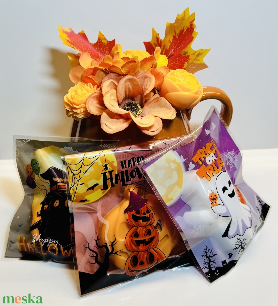 Halloween szappanok dísz csomagolásban  - szépségápolás - szappan & fürdés - kézműves szappan - Meska.hu