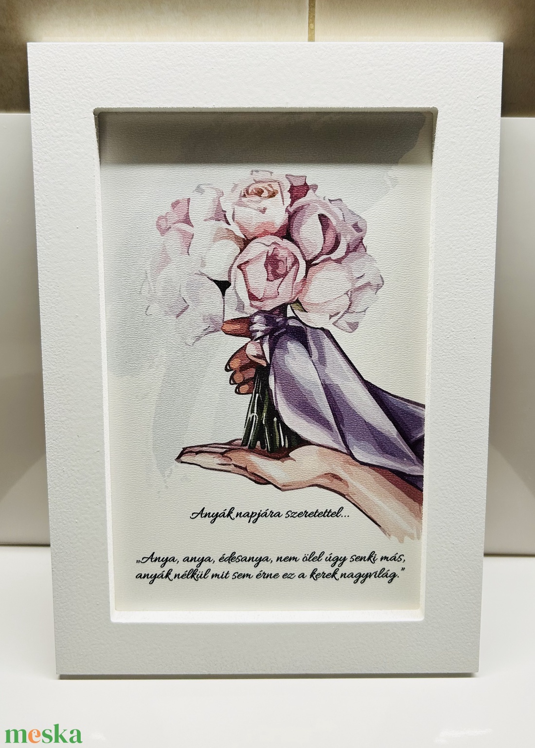 Anyák napi tábla idézettel! - otthon & életmód - dekoráció - kép & falikép - képkeret - Meska.hu