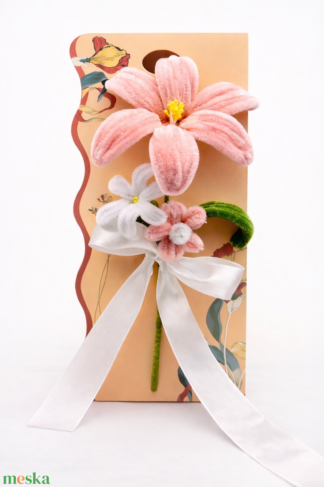 Zsenília virágos ajándék tábla  - otthon & életmód - dekoráció - Meska.hu