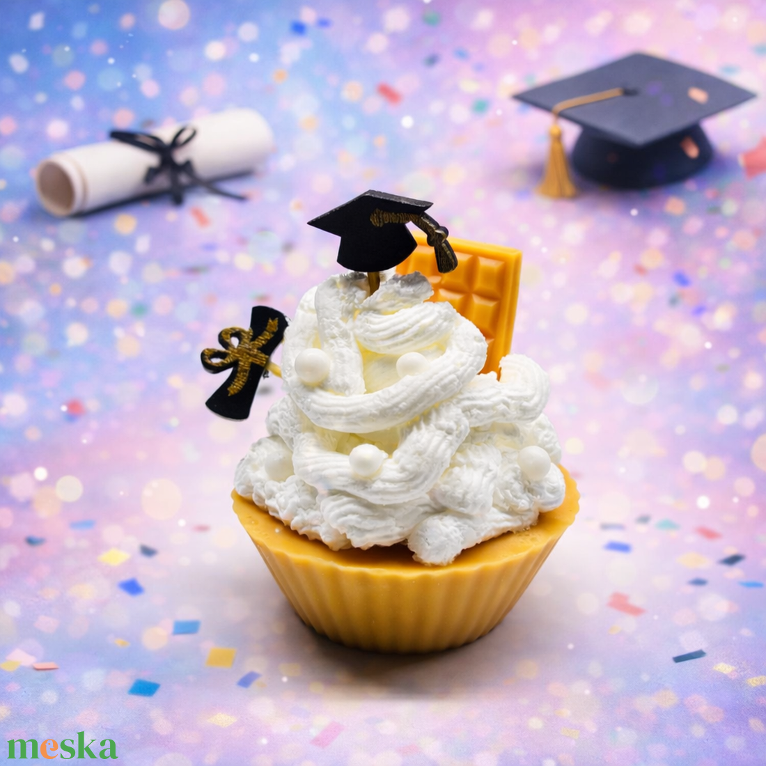 Ballagási muffin szappan csomagolva  - szépségápolás - szappan & fürdés - kézműves szappan - Meska.hu