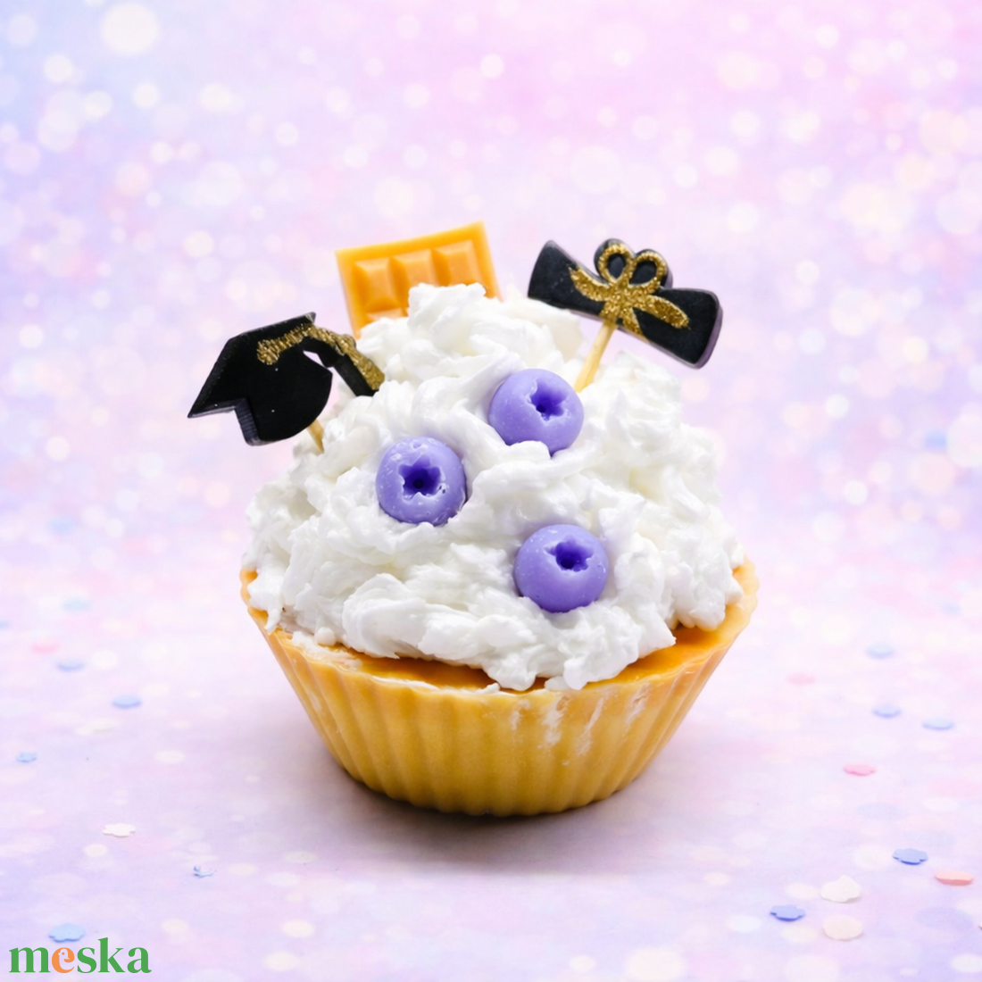 Ballagási muffin szappan csomagolva  - szépségápolás - szappan & fürdés - kézműves szappan - Meska.hu
