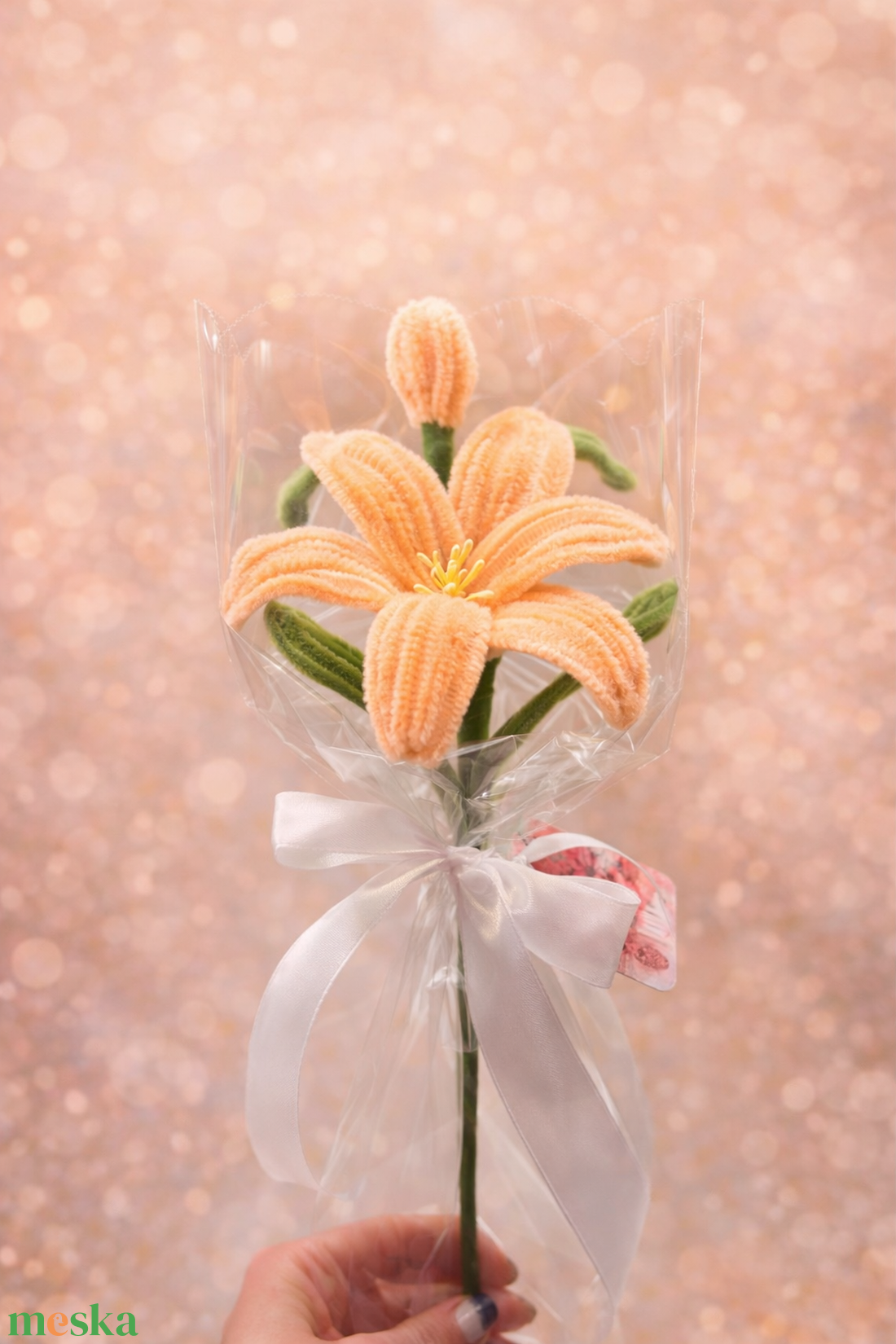 Kézzel készült zsenília liliom � örök virág ajándékba  - otthon & életmód - virágdekoráció - virágok - szálas virág - Meska.hu