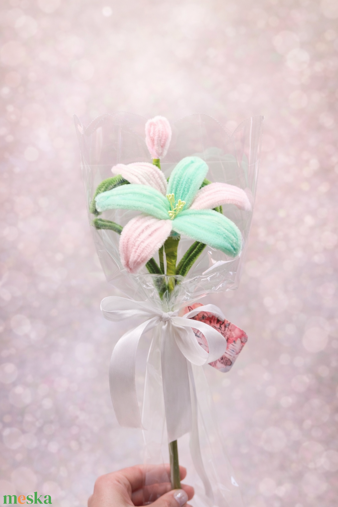 Kézzel készült zsenília liliom � örök virág ajándékba  - otthon & életmód - virágdekoráció - virágok - szálas virág - Meska.hu