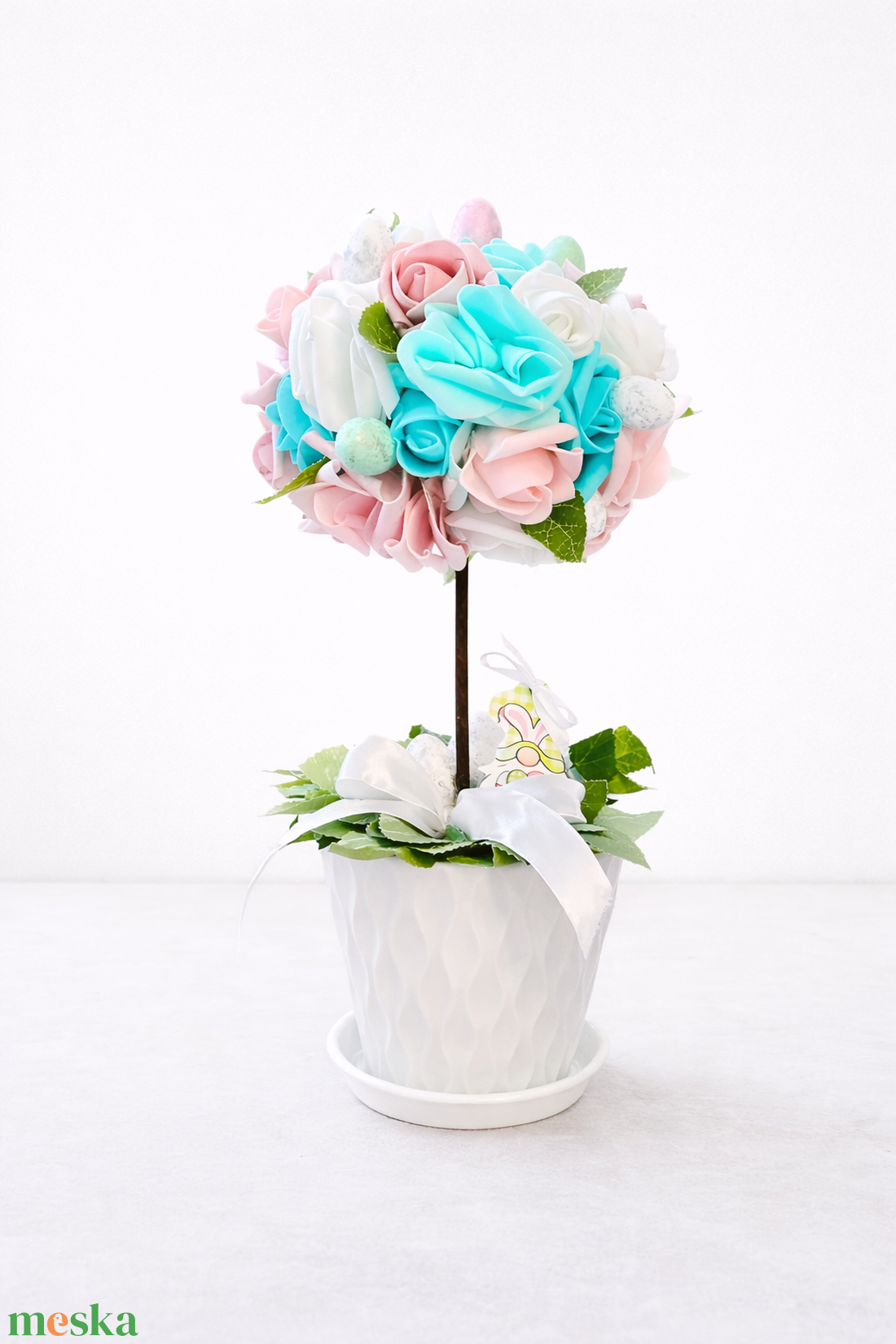 Húsvéti virágfa dekoráció � kézzel készült asztaldísz - otthon & életmód - virágdekoráció - virágdíszek - asztali virágdísz - Meska.hu