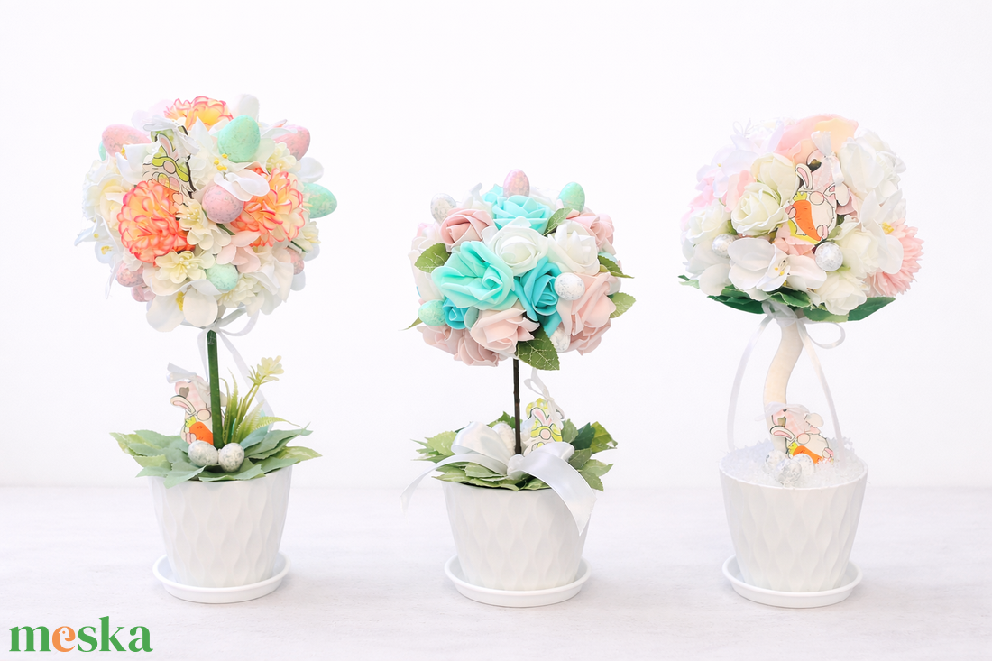 Húsvéti virágfa dekoráció � kézzel készült asztaldísz - otthon & életmód - virágdekoráció - virágdíszek - asztali virágdísz - Meska.hu