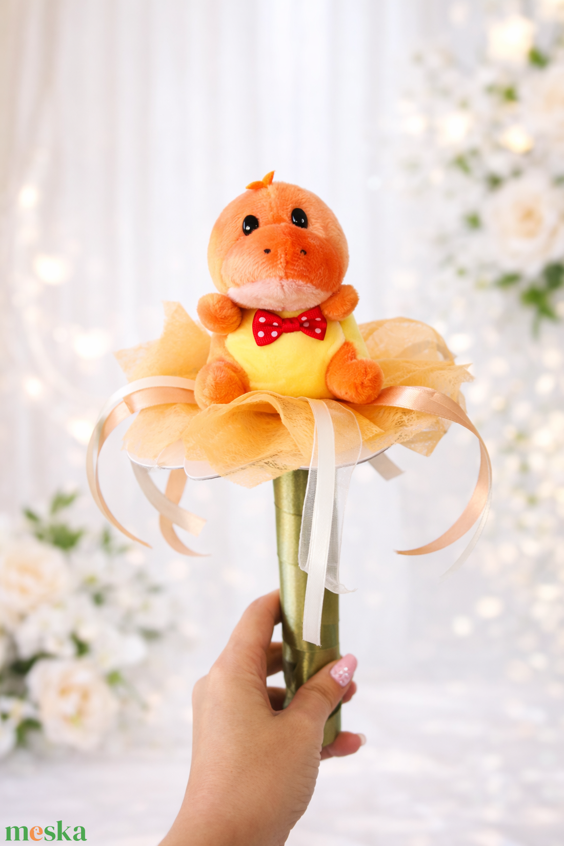 Ballagó plüss csokor � 30 cm � kézzel készített ballagási ajándék - otthon & életmód - virágdekoráció - virágok - virágcsokor - Meska.hu