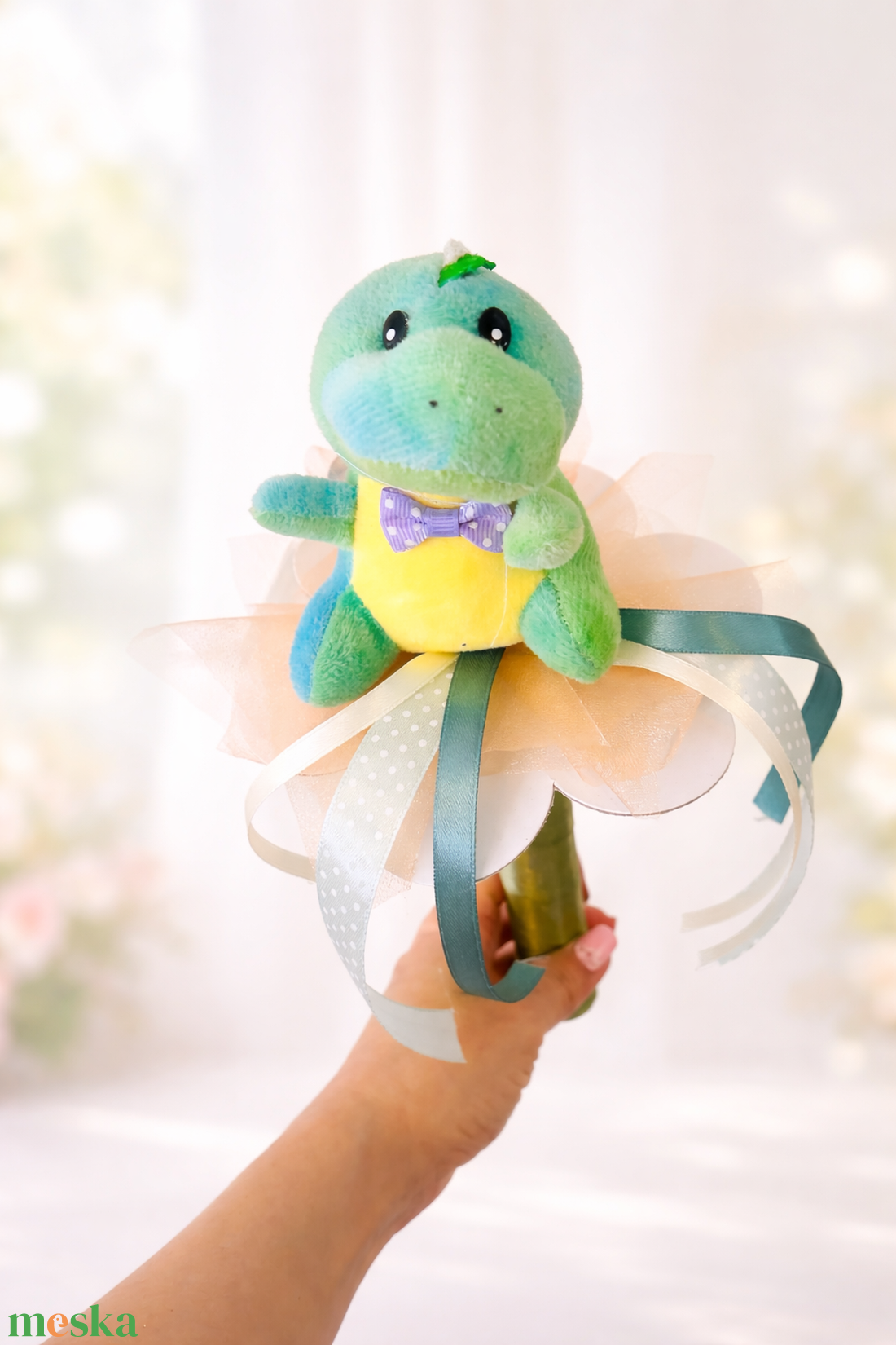 Ballagó plüss csokor � 30 cm � kézzel készített ballagási ajándék - otthon & életmód - virágdekoráció - virágok - virágcsokor - Meska.hu