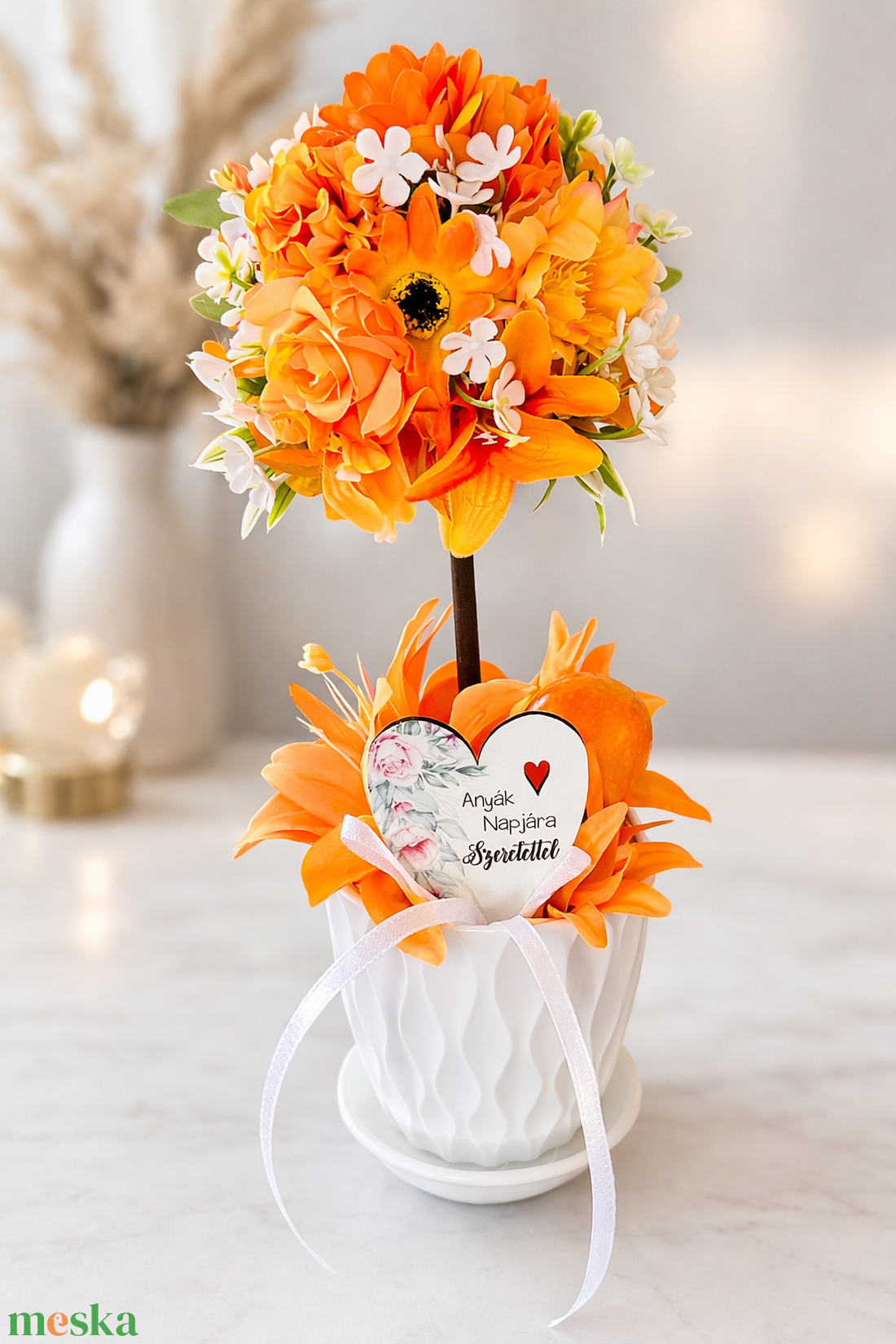 Anyák napi narancsfa � különleges virágdekoráció - otthon & életmód - virágdekoráció - virágdíszek - asztali virágdísz - Meska.hu